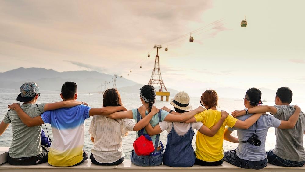 Group of people enjoying an event
